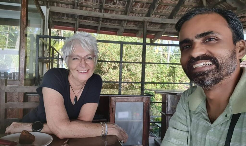 Ashok Subramaniam with Sue Knight